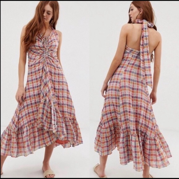 Free People Dresses & Skirts - NWT $228 FP 0 Rainbow Dreams Ruched Maxi Dress